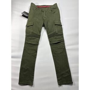 NWT Komine Men's Motorcycle Safety Innovation Riding Pants w/Pads - Size 30x30